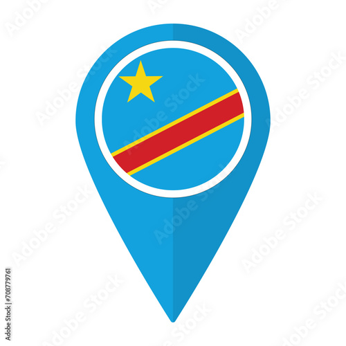 Democratic Republic of the Congo flag on map pinpoint icon isolated. Free Download Democratic Republic of the Congo flag on map pinpoint icon isolated. - GFXLoad