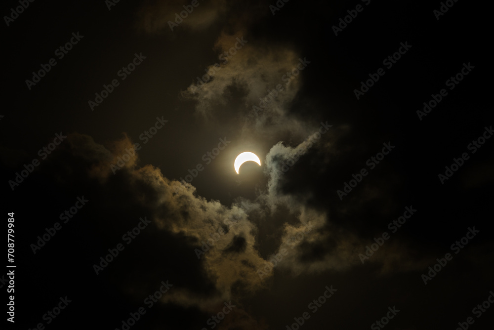 Partial Solar Eclipse of 2023 Seen From Brazil