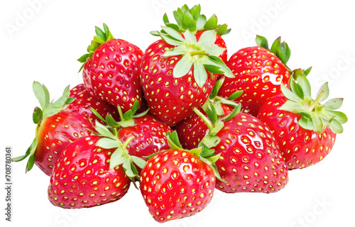 Wallpaper Mural A bush of ripe strawberries. Delicious strawberries, cut out - stock png. Torontodigital.ca