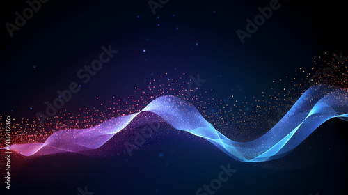 Abstract line art background, technological background