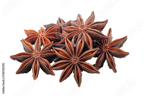 A stack of anise, cut out - stock png.