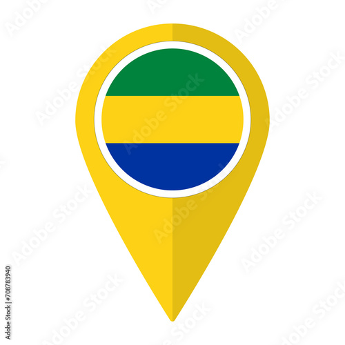Gabon flag on map pinpoint icon isolated. Flag of Gabon Free Download Gabon flag on map pinpoint icon isolated. Flag of Gabon - GFXLoad