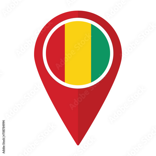 Guinea flag on map pinpoint icon isolated. Flag of Guinea Free Download Guinea flag on map pinpoint icon isolated. Flag of Guinea - GFXLoad