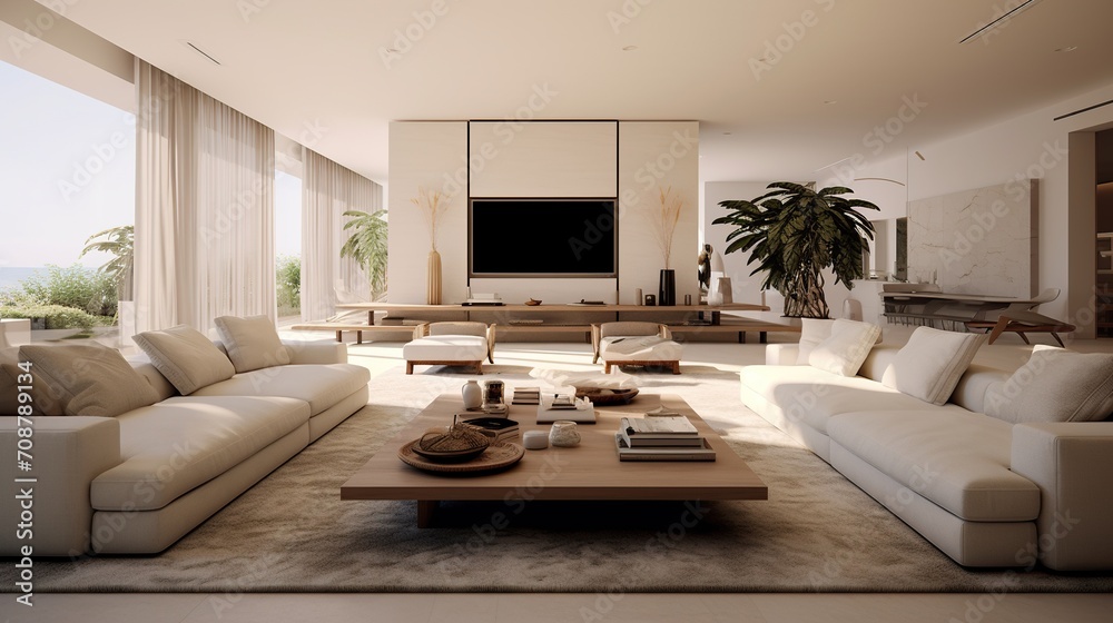 Interior design of modern elegant living room Interior design of modern elegant living room
