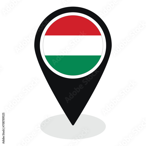 Hungary flag on map pinpoint icon isolated. Flag of Hungary Free Download Hungary flag on map pinpoint icon isolated. Flag of Hungary - GFXLoad