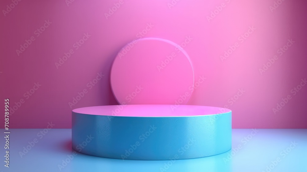 Podium in the background. Studio podium for product advertising. Stage stand. Blank podium. Display platform Podium in the background. Studio podium for product advertising. Stage stand. Blank podium. Display platform