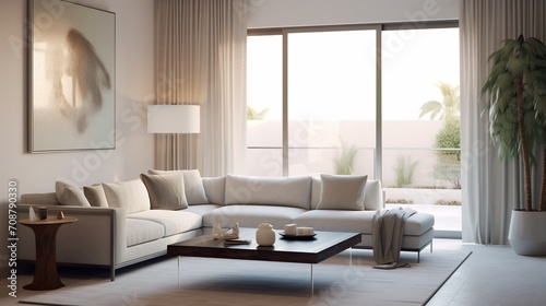 Interior design of modern living room 