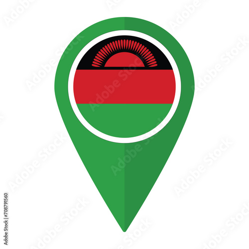 Free Download Malawi flag on map pinpoint icon isolated. Flag of Malawi - GFXLoad