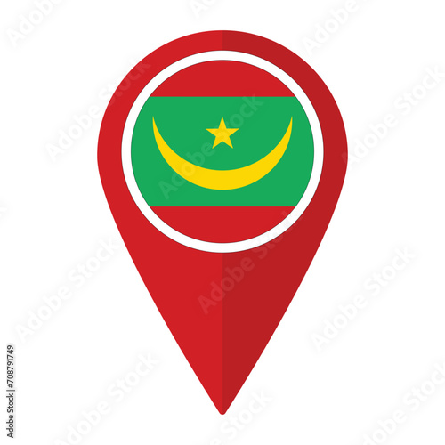 Mauritania flag on map pinpoint icon isolated. Flag of Mauritania Free Download Mauritania flag on map pinpoint icon isolated. Flag of Mauritania - GFXLoad