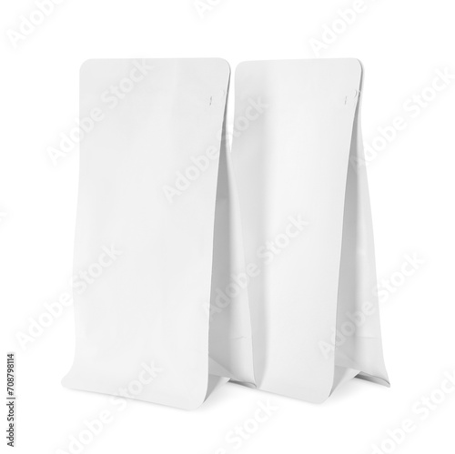 Two new paper bags isolated on white