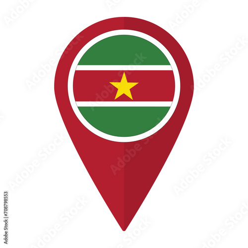 Free Download Suriname flag on map pinpoint icon isolated. Flag of Suriname - GFXLoad