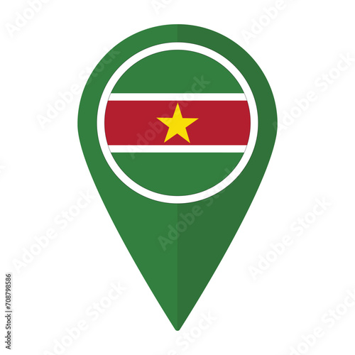 Free Download Suriname flag on map pinpoint icon isolated. Flag of Suriname - GFXLoad