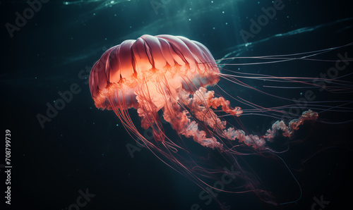 jelly fish in the water © Mathias