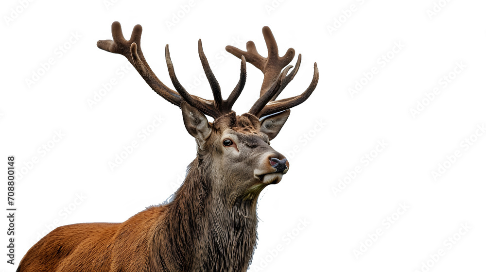 Forest Icon: Close-Up of a Deer Isolated on Transparent Background Forest Icon: Close-Up of a Deer Isolated on Transparent Background