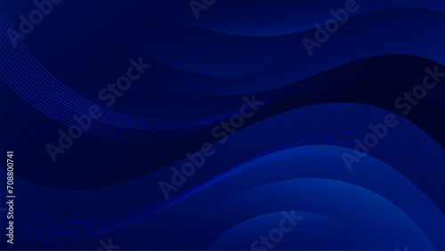 Abstract Dark Blue Background with Wavy Shapes. flowing and curvy shapes. This asset is suitable for website backgrounds  flyers  posters  and digital art projects.