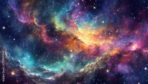 space of space  wallpaper nebula-rich space with vivid colors and a tapestry of stars. The composition invites viewers