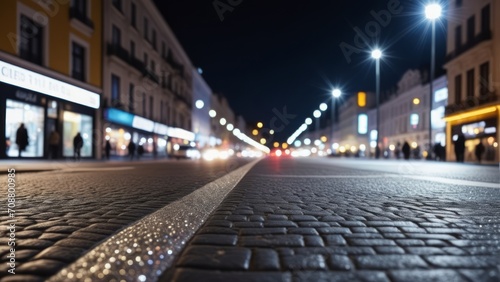 close up view of a street with bokeh © Hagi