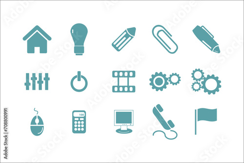 Professional Business Icons Collection for Elegant Designs