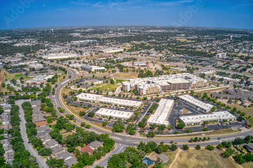 Aerial View of the Austin Suburb of Cedar Park, Texas