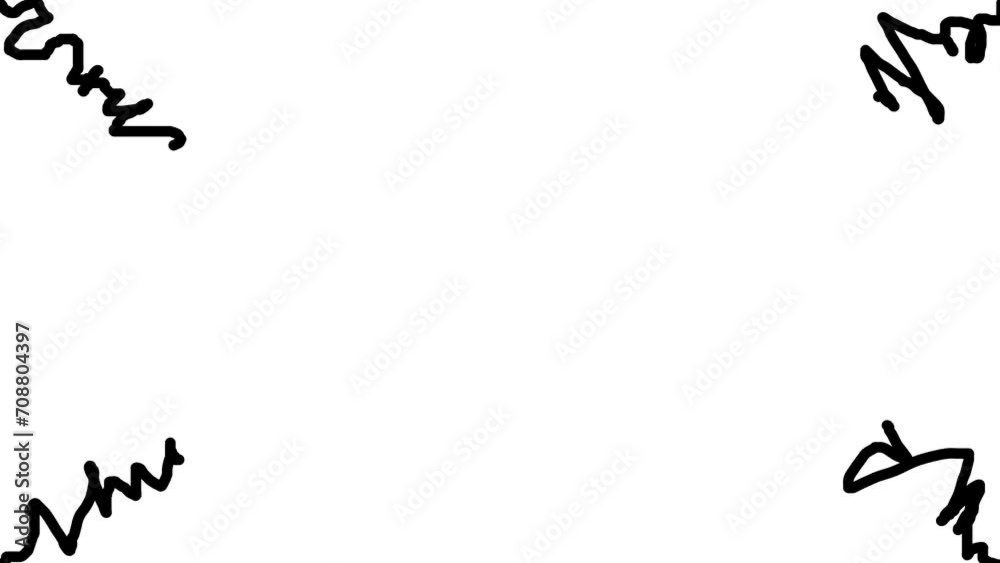 Fine lines twitch, quiver, move and waver in the corners of the image. Art for text, logo and other information. Fine lines twitch, quiver, move and waver in the corners of the image. Art for text, logo and other information.