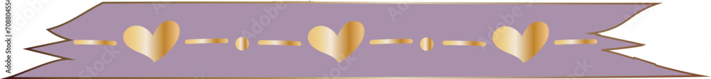 Heart washi tape on transparent background.
Heart washi tape on transparent background.