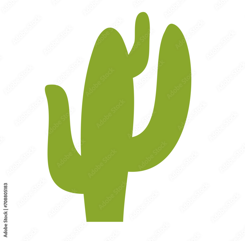 Cactus Flat Vector Illustration Cactus Flat Vector Illustration