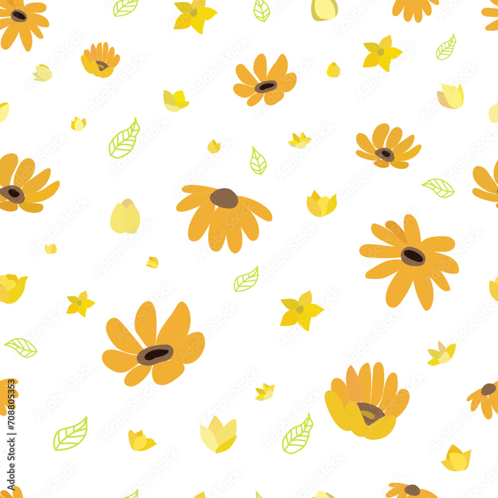 Seamless pattern with floral background.
Seamless pattern with floral background.