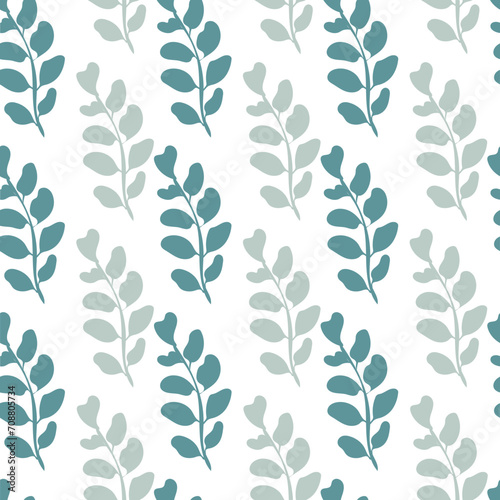 Seamless pattern with leaf background. 