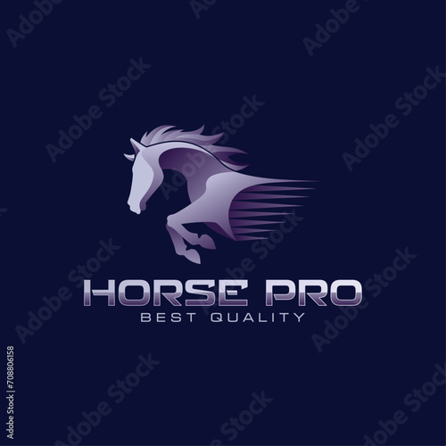 Race Horse logo Inspiration Vector