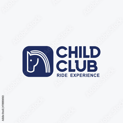 Race Horse logo esign vector