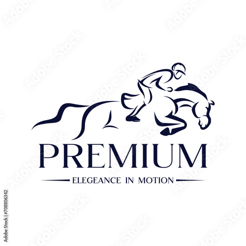 Race Horse logo Inspiration Vector