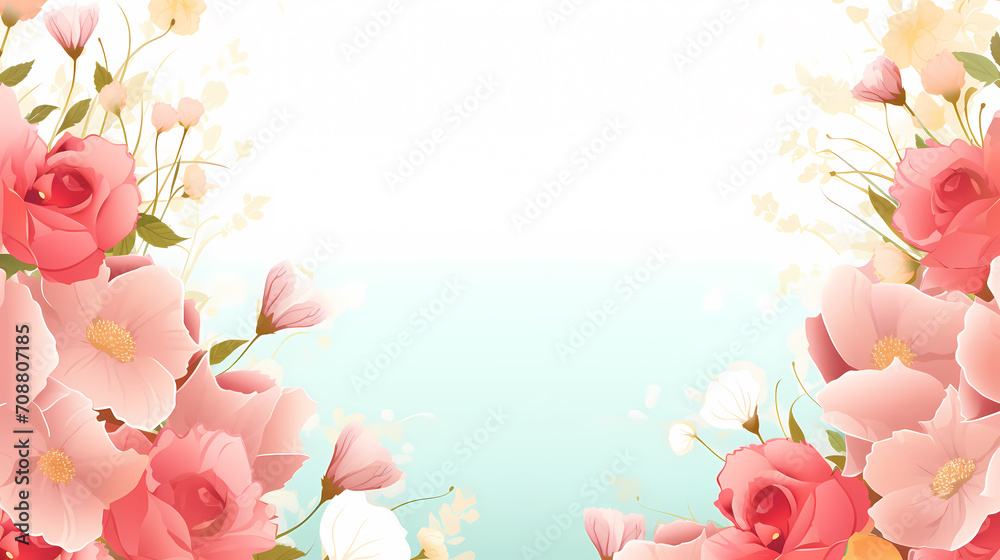 Naklejka premium Beautiful pink rose bouquet flowers background, symbol of Valentine's Day, wedding, love