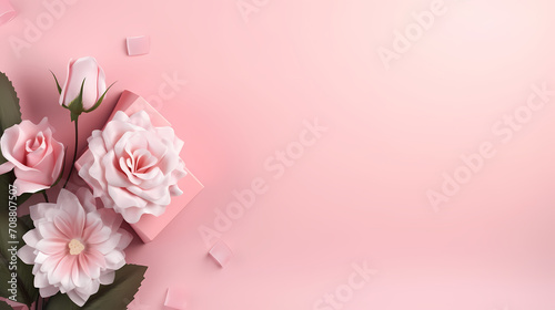 Wallpaper Mural Beautiful pink rose bouquet flowers background, symbol of Valentine's Day, wedding, love Torontodigital.ca
