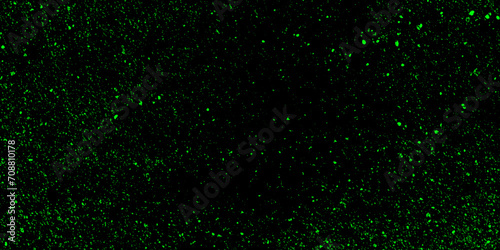 Green bokeh abstract background. Modern realistic seamless glitters background. Colourful glowing Christmas garland with blur background and bokeh.	