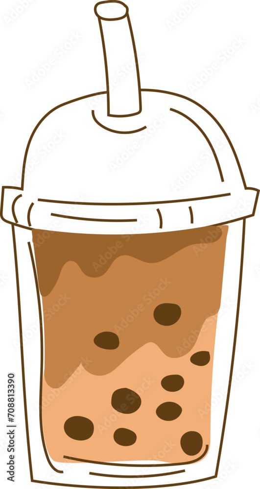 Hand drawn drink illustration on transparent background.
Hand drawn drink illustration on transparent background.