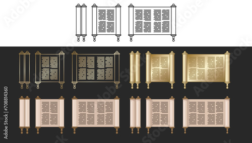 Ancient Biblical Hebrew scroll