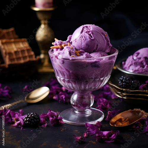 Huckleberry Honey Ice Cream: Gourmet Photography Feature in Coolness