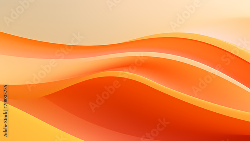 Orange pastel abstract minimalist digital art, copy space for text, advertising or marketing resource