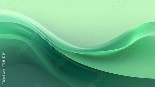 green pastel abstract minimalist digital art, copy space for text, advertising or marketing resource