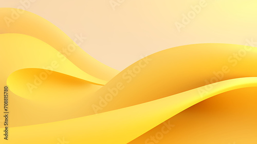 Yellow pastel abstract minimalist digital art, copy space for text, advertising or marketing resource