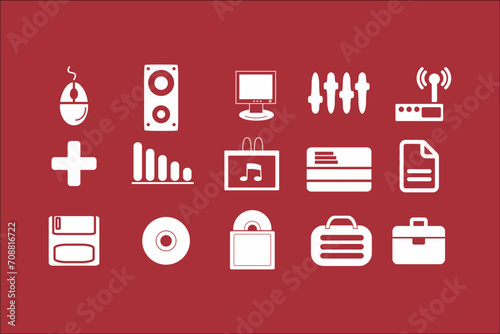 Professional Business Icons Collection for Elegant Designs