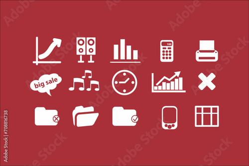 Professional Business Icons Collection for Elegant Designs