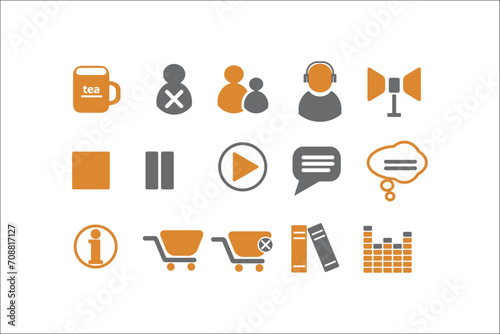 Professional Business Icons Collection for Elegant Designs