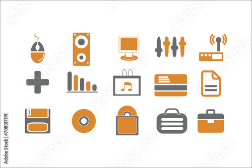 Professional Business Icons Collection for Elegant Designs