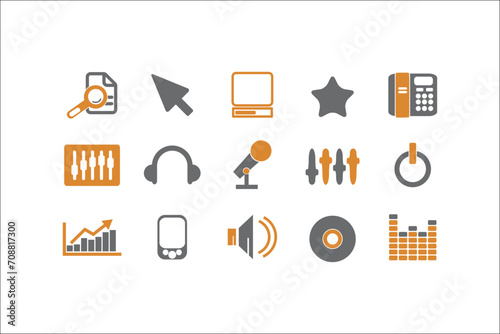 Professional Business Icons Collection for Elegant Designs