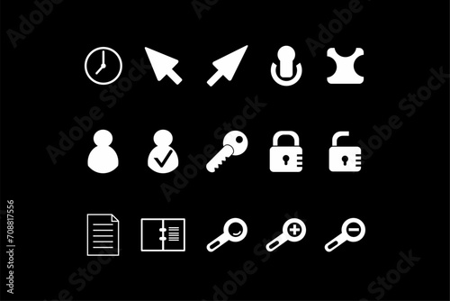 Professional Business Icons Collection for Elegant Designs