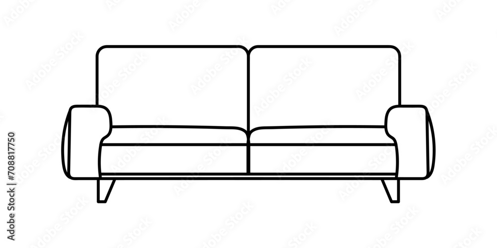 Sofa line Icons. Furniture design. Collection of sofa illustration. Modern furniture set isolated on white background. Sofa line Icons. Furniture design. Collection of sofa illustration. Modern furniture set isolated on white background.