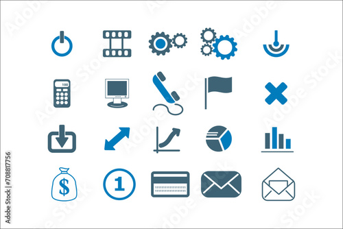 Professional Business Icons Collection for Elegant Designs