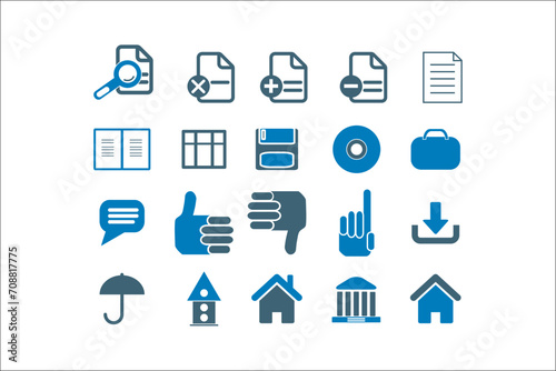 Professional Business Icons Collection for Elegant Designs