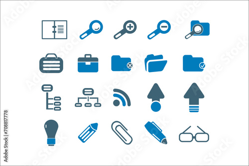 Professional Business Icons Collection for Elegant Designs
